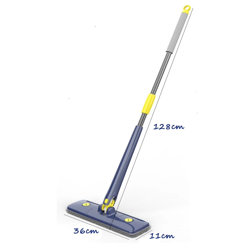 2026 Self-wringing Twist Lazy Mop Squeeze 360 Rotating X-type Free Hand Washing Glass Flat Floor Stair Dust Corner Cleaning Tool