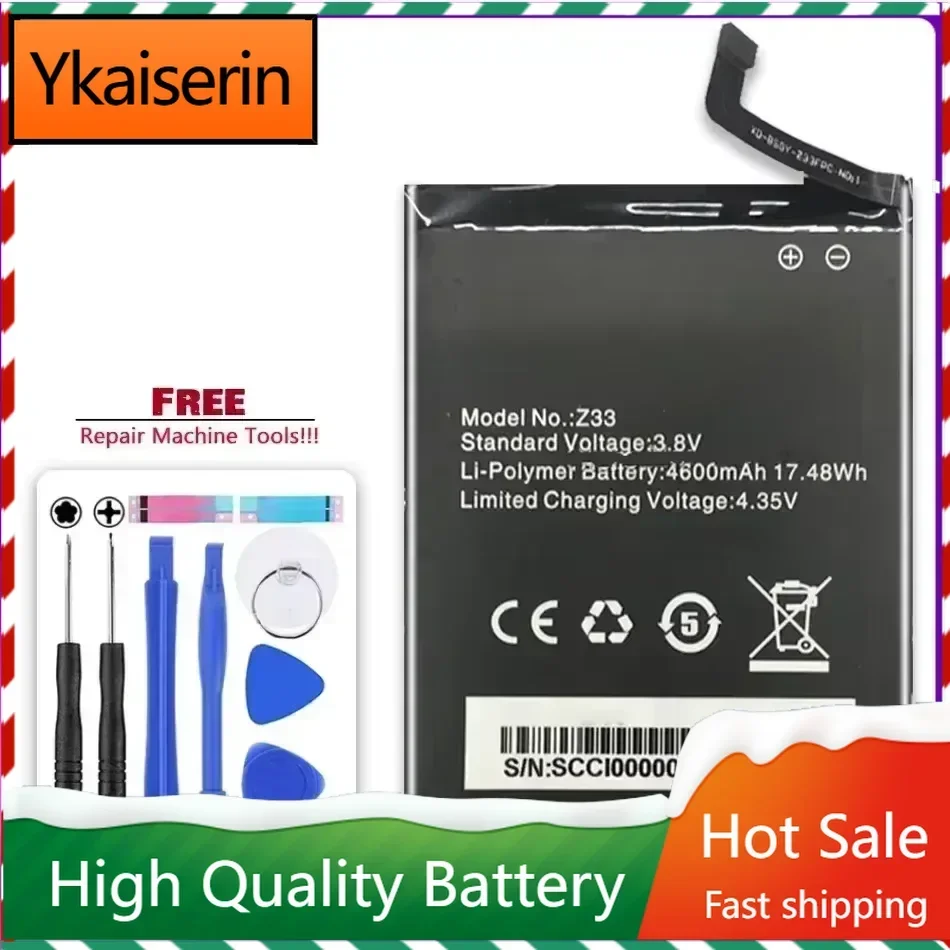 New  Battery for HOMTOM Zoji Z33 4600Mah, Smart Phone , Free Tools , Portable Batteries Warranty + Track Code