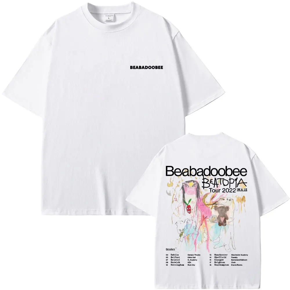 

Beabadoobee Beatopia Tour Graphic Print T Shirts Men Women Fashion Aesthetic Trend T-shirts Men's Pure Cotton Oversized T-shirt
