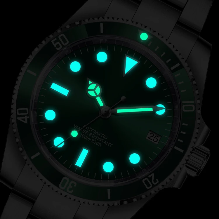 CUSTOM Logo 36mm Swiss Ronda 515 Movement Quartz Watches BGW9 Luminous 10Bar Waterproof Sapphire Glass 316L Steel Watches