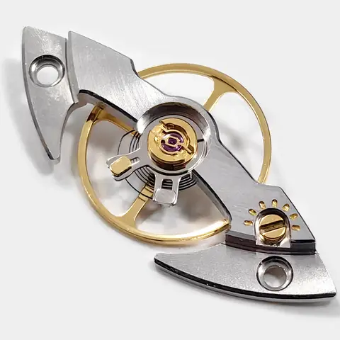 Watch movement accessories Dandong VS3235 VS3285 movement blue balance wheel with bridge VSF3235 balance wheel clamp set