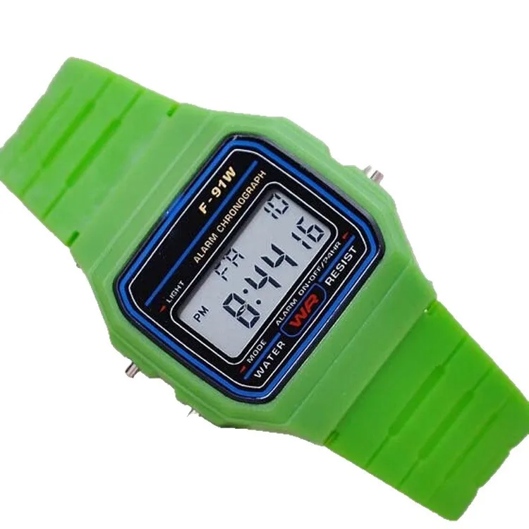 Square Digital Sports Watch Unisex Student Silicone Strap Alarm Stopwatch LED Backlight Multi Color Water Resistant Electronic image 6