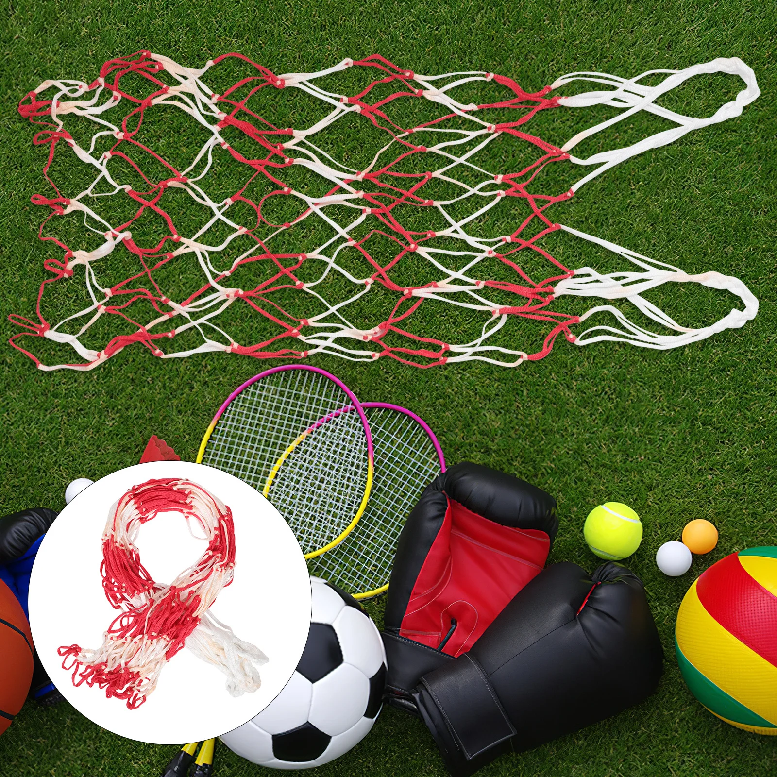 

2 шт., сетчатая сумка для мячей, большая вместительная спортивная переноска для мячей для футбола, баскетбола, волейбола, органайзер для хранения на открытом воздухе