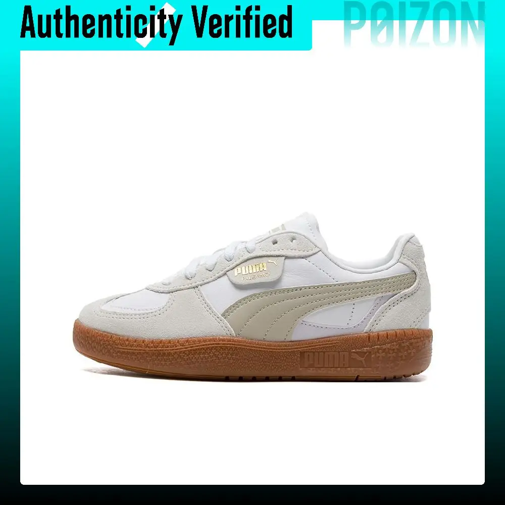PUMA Palermo Moda WNS Low top German Army Trainers Women's White Brown 397727-02