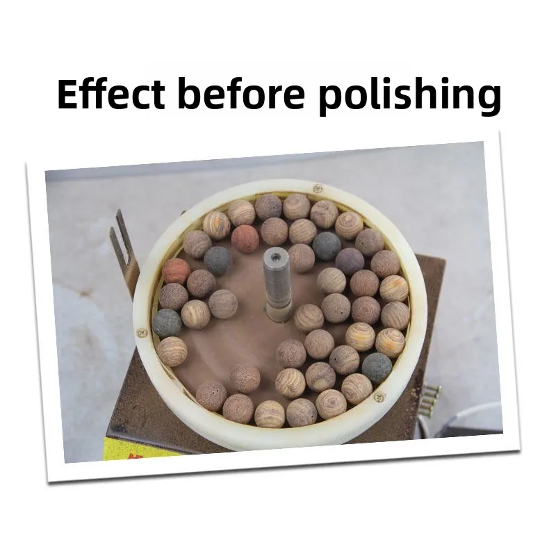 New Buddha Bead Polishing Machine Fully Automatic Small Electric Grinding Bead Machine Pan Bead Grinding and Polishing Integrate