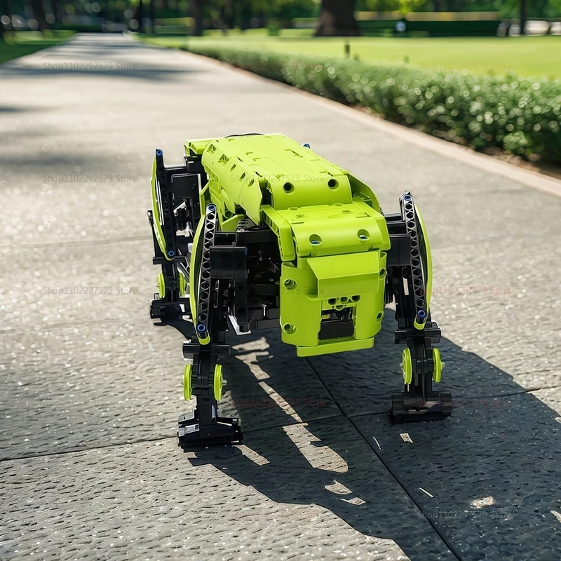 Bloques de construcción de perros Robot de potencia RC, juguetes técnicos de robots, dinámica Boston motorizada, modelo de perro Alpha grande, ladrillos para regalo de niño, 936 Uds.