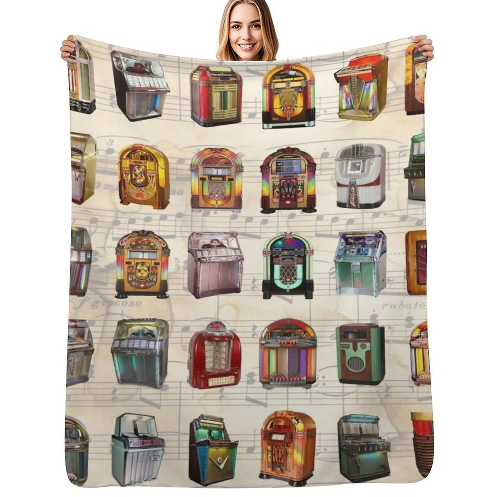 

Jukebox Throw Blanket Winter beds Soft Beds for babies manga Blankets