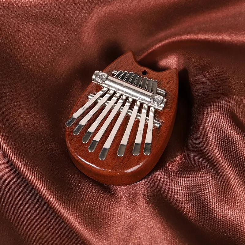 Mini Kalimba 8 Key Exquisite Finger Thumb Piano,Gift For Beginners Music Lovers Players,Cute Pendant