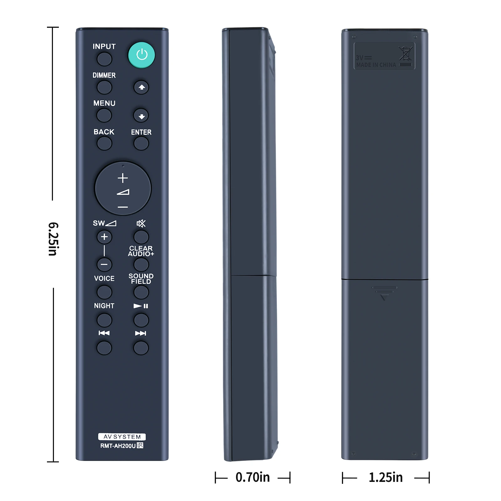 New RMT-AH200U Remote Control For Sony Sound Bar HT-CT390 HT-RT3 SA-CT390 SA-WRT3