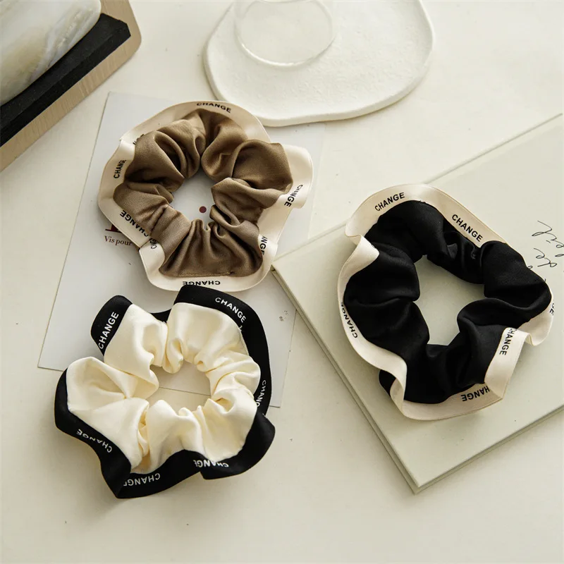 New Woman Bubble Scrunchies Contrasting color Elastic Hairband Girls Rubber Band Lady Hair Accessories Hair Ties Ponytail Holder