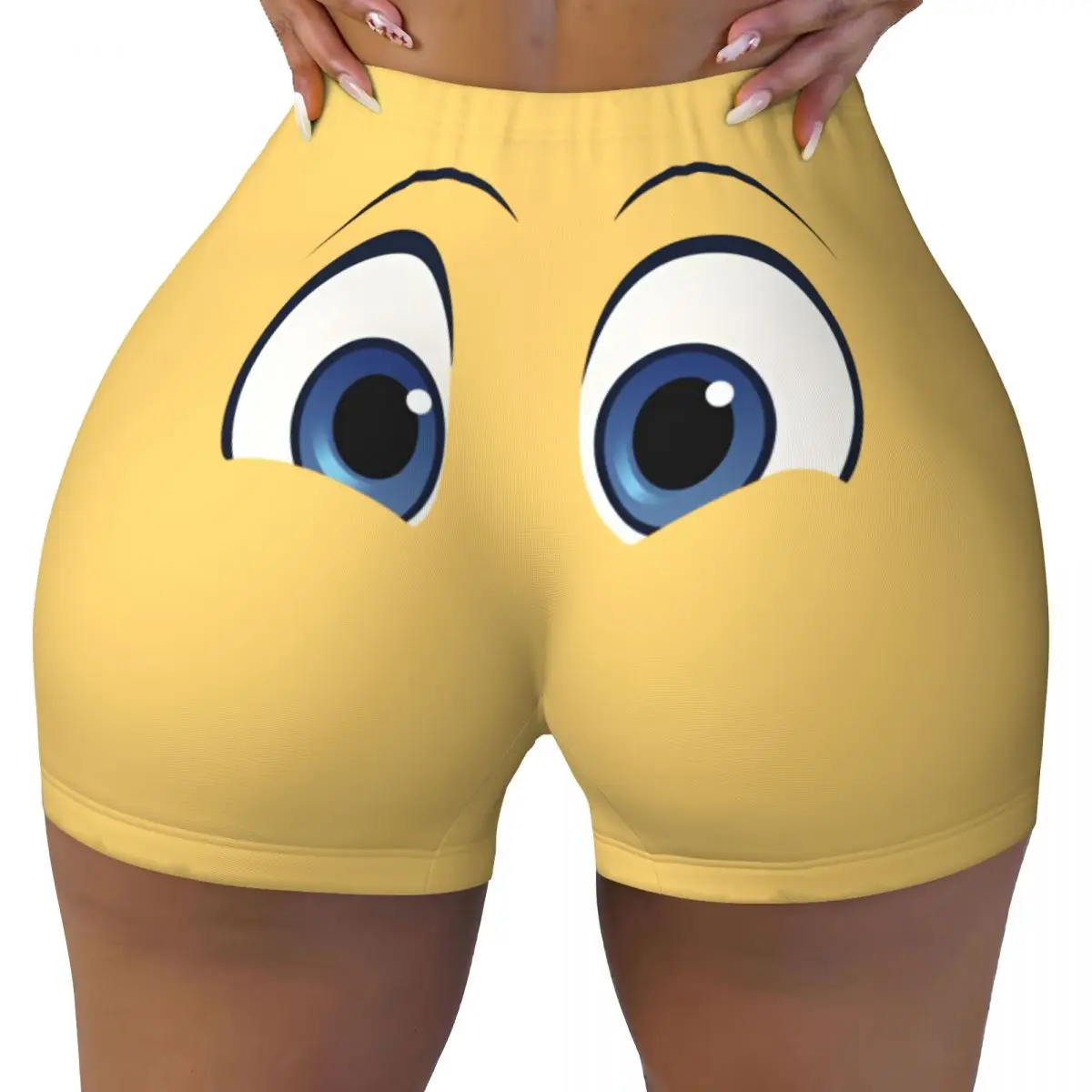 

Женские шорты для фитнеса и йоги с аниме-принтом «Сделай сам»: для бега, волейбола, тренировок в спортзале