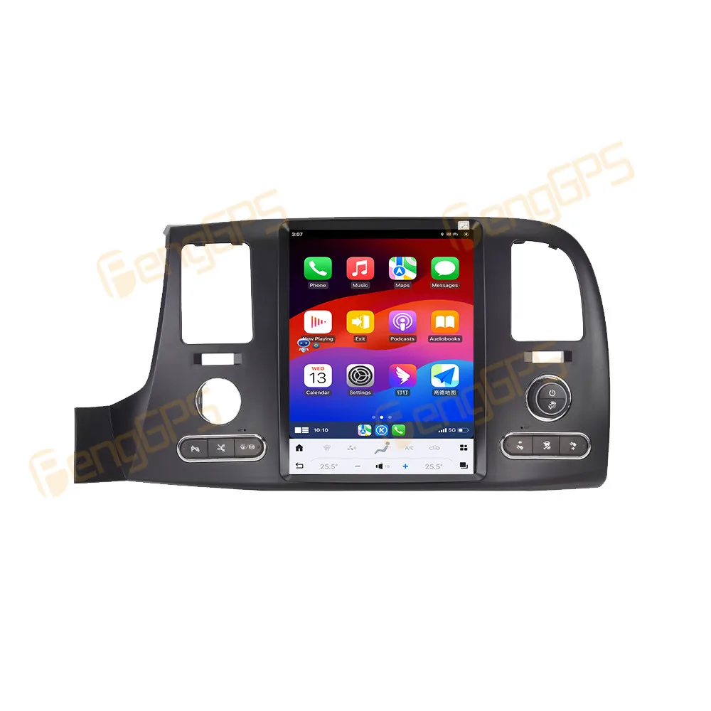 

12,1-дюймовый автомобильный радиоприемник CarPlay Android 13 для Chevrolet Silverado GMC Sierra 2007-2013, мультимедийный плеер с сенсорным экраном, GPS DSP BT