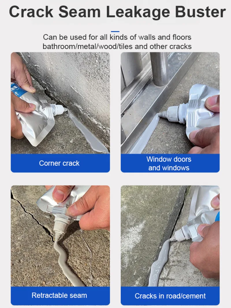 Roof floor crack repair grouting adhesive Bathroom Tub Floor Ceramic Tile Crack Adhesive