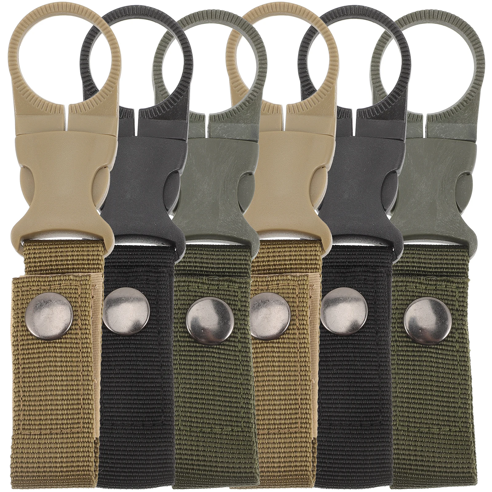 

6 Pcs Clips Lightweight Bottle Storage Buckle Multifunctional Carabiner Buckles for Keys Camping Gear Outdoor Supply Storage