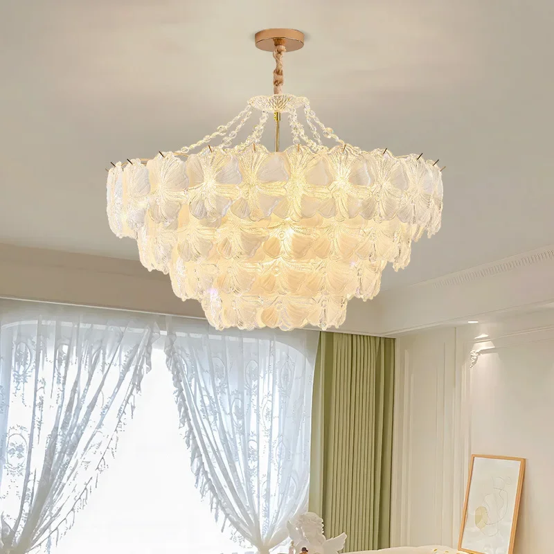 French cream wind chandelier living room light creative personality high sense bedroom bar main light