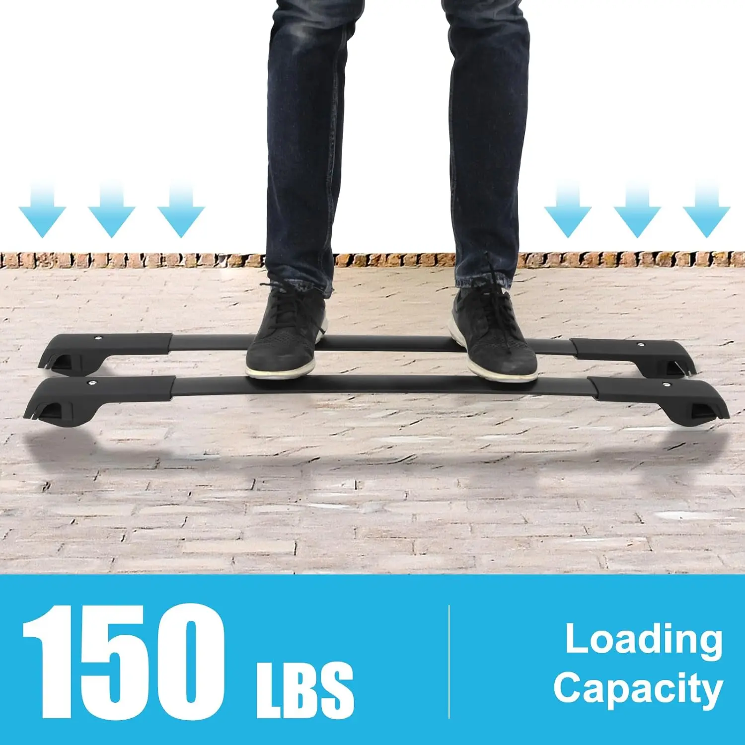 スバル XV Crosstrek 2013-2026用ユニバーサルルーフラッククロスバー、アルミカーゴキャリアセット