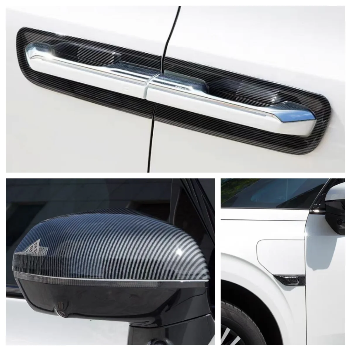 

For Geely Zeekr 009 2022-2024 Rear view mirror/door bowl/leaf panel/rear door camera car exterior trim sticker