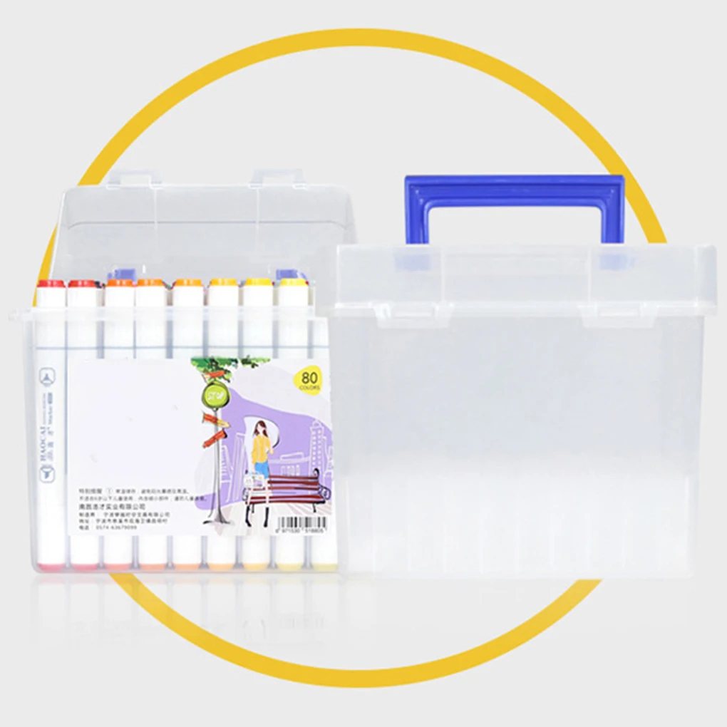 Clear Plastic Pencil Box Case Lightweight And Portable Pencil Holder Easy To Clean Practical Gifts