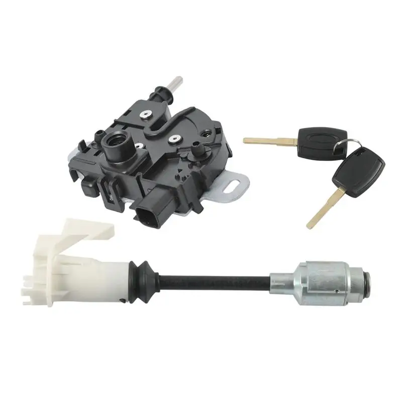 Hood Release Lock + Hood Lock Hood Lock Repair Kit 3M5116700BC 1343577 4M5AA16B970BA For Ford Focus-AU62