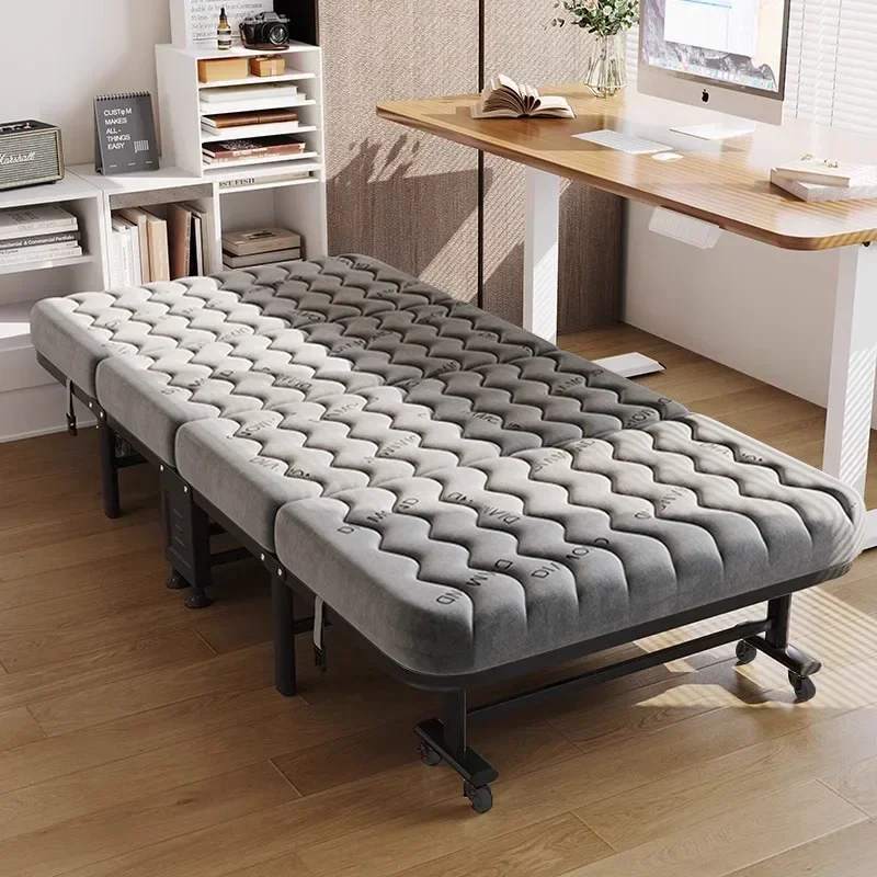 Exquisite Rollaway Bed Office Lunch Break Overtime Multifunctional Single Camp Bed Dormitory Hotel Extra Bed Hospital Escort Bed
