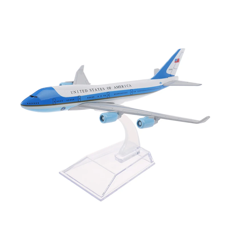 16CM USA Air Force One Model samolotu Boeing 747 Diecast Model Collectionl Gift