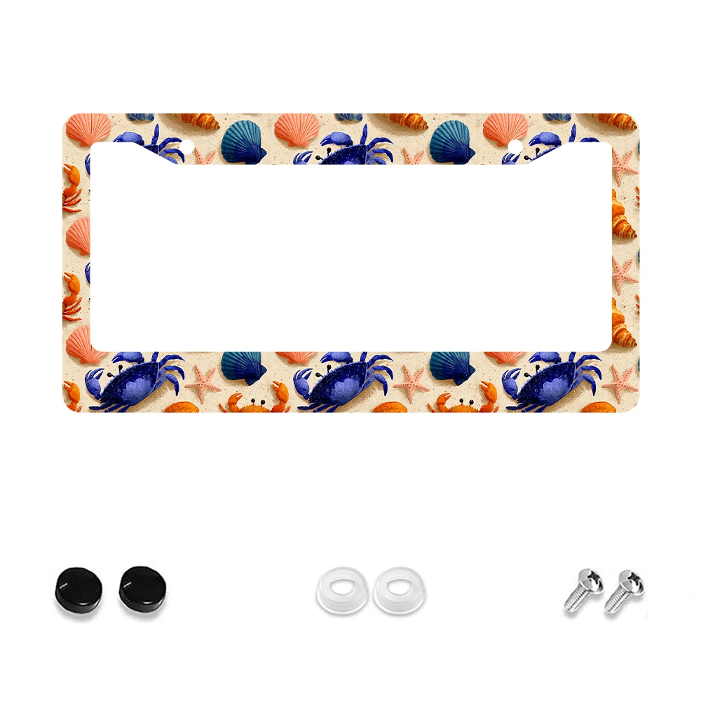 

1 шт. синий и оранжевый каркас номерного знака с 2 отверстиями, алюминиевый материал, 6x12 дюймов с комплектом винтов, ретро-новинка C