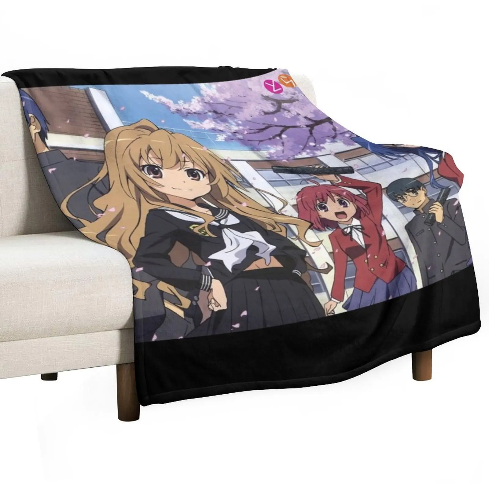 

Toradora Throw Blanket Multi Purpose Soft Warm Blanket for Home Travel