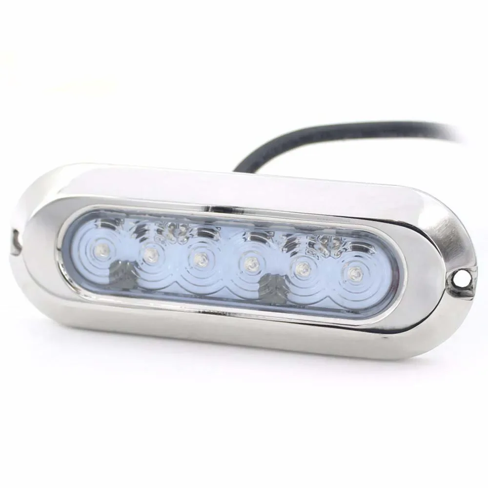 

IP68 30W Slim Mini Boat LED Underwater Light Surface-mount Light For Pool/boat/fishing/dock