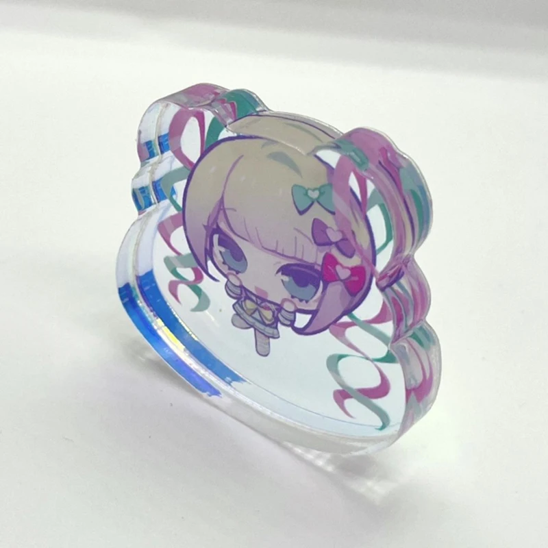 Game NEEDY GIRL OVERDOSE KAnge Ame Rain Cosplay Acrylic Figure Stand Kawaii Thick Standing Plate Ornament Accessories Prop Gift