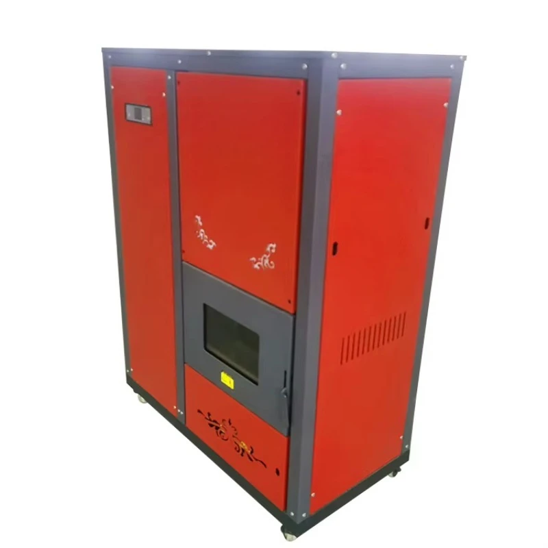 220V 51KW Pellet Fireplace Heater Remote Control Steel Construction Freestanding Design for Home Office Use