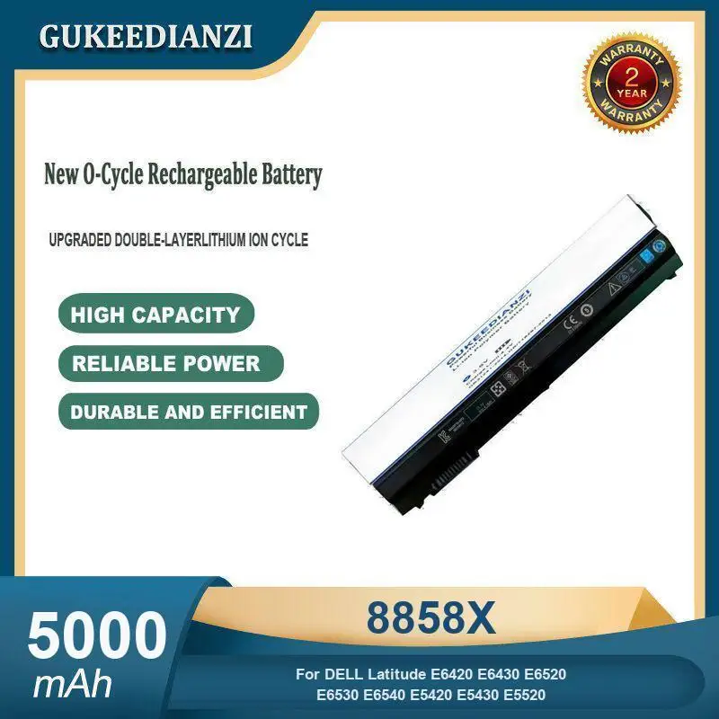 Bateria do DELL Latitude E6420 E6430 E6520 E6530 E6540 E5420 E5430 E5520 M5Y0X T54FJ 8858X o dużej pojemności