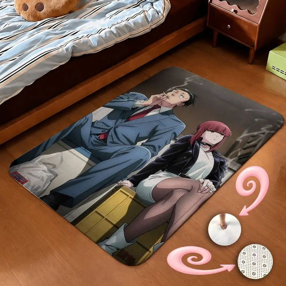 Smoking Behind the Supermarket with You Short Plush Bathroom Door Mat, Hallway Decor Rug, Home Entry Welcome Floor Mat