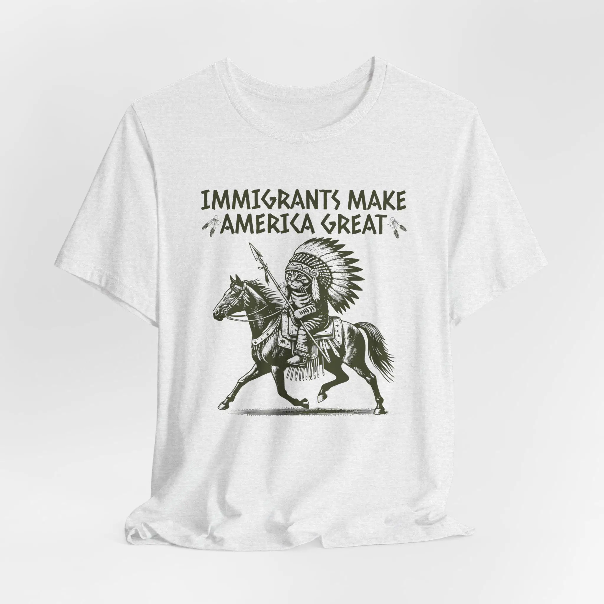 Immigrants Make America Great Native CaT Футболка Immigration ActivisT Pro ImmigranT