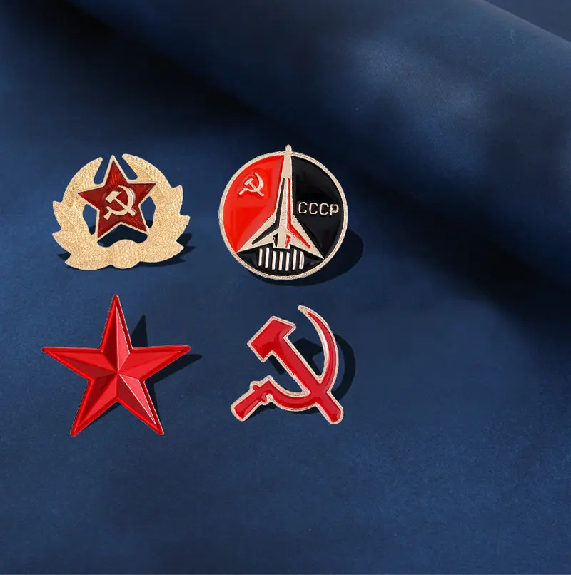 Custom Cold War Badge USSR Brooches for Bag Lapel pin Buckle Vintage Jewelry Gift for Military Fans Friend CCCP Enamel Pin