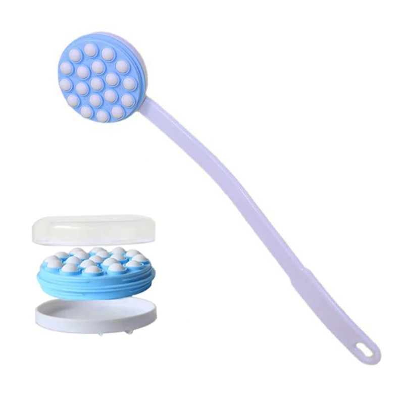 1pc Lotion Oil Cream Applicator Body Leg Back Bath Brush Scrub Massager Shower Rubbing Brush Bath Supplies Tools