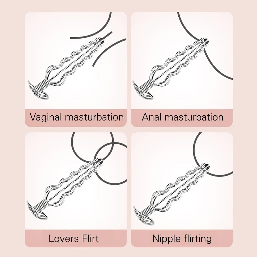 1PCS Six-ball metal hollow-out anal plug anal masturbation toys Men Butt Expander Female Masturbator lovers flirting games Adult