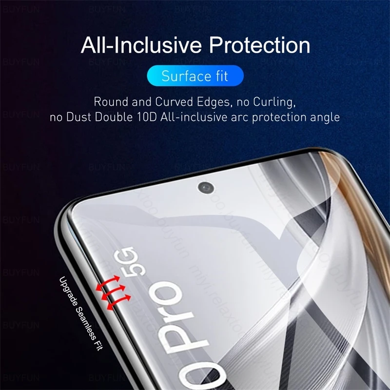 3PCS 999D Curved Soft Hydrogel Film For Oppo Reno10 Reno 10 Pro 5G Screen Protector Not Glass Opo Orro Reno10Pro Renault 10 Pro+