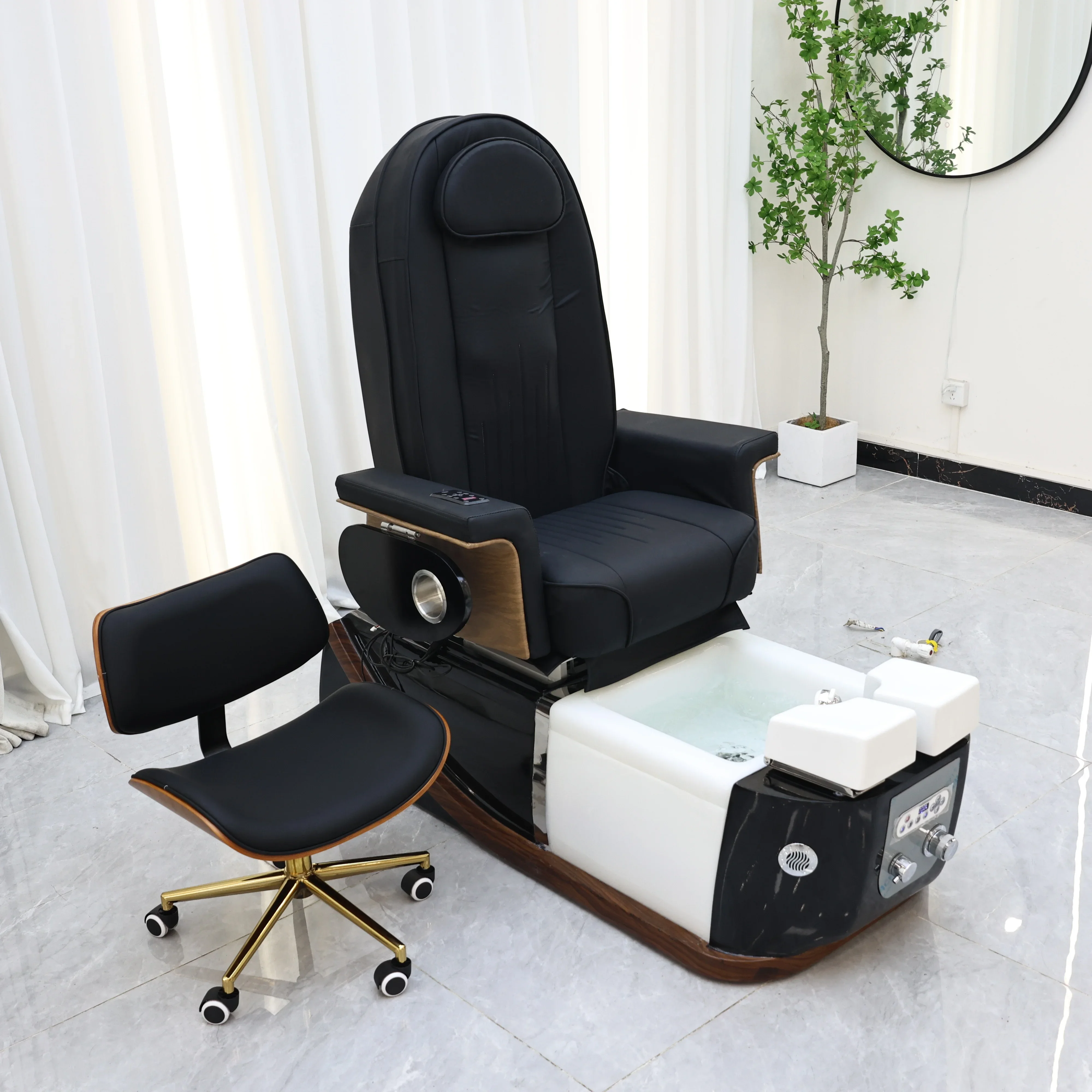 Hot Sale Luxury Manicure Pedicure Chair Reclinable Salon Beauty Light Surfing Foot Spa Chair Pedicure Station Electric