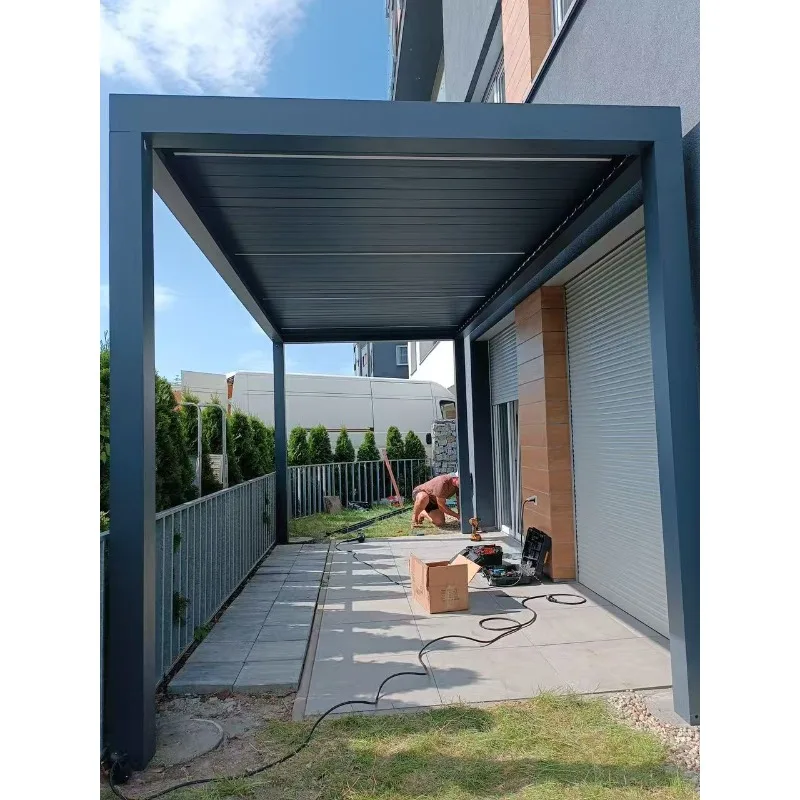 

Custom outdoor 3-way pergola corner bracket powder coated metal frame