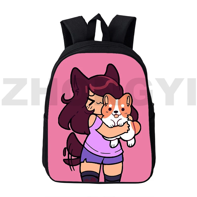 

Mochila 16 Inch Aphmau Backpacks Travel Anime Cartoon School Bag for Teenagers Girls 3D Anime Lovely As A Cat Back Pack Women