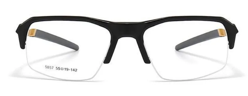 YIMARUILI Sportbrillengestell für Herren und Damen, Aluminium, TR90, Halbrahmen-Brille, Federbeine, optische verschreibungspflichtige Brillen 5857 – Detail 28