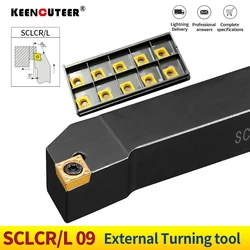 1 adet sklcr1212 sklcr1616 sklcr202020k09 sklcr2525m09 harici torna aracı tutucu CCMT karbür ekler torna CNC kesme alet takımı