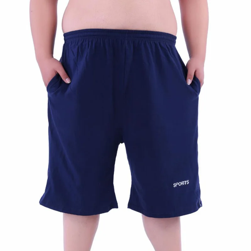 

Размер 10XL, 150 кг, мужские летние спортивные шорты, хлопковые шорты большого размера, темно-синие, черные, для работы, большие размеры, высокая эластичность, свободная домашняя одежда