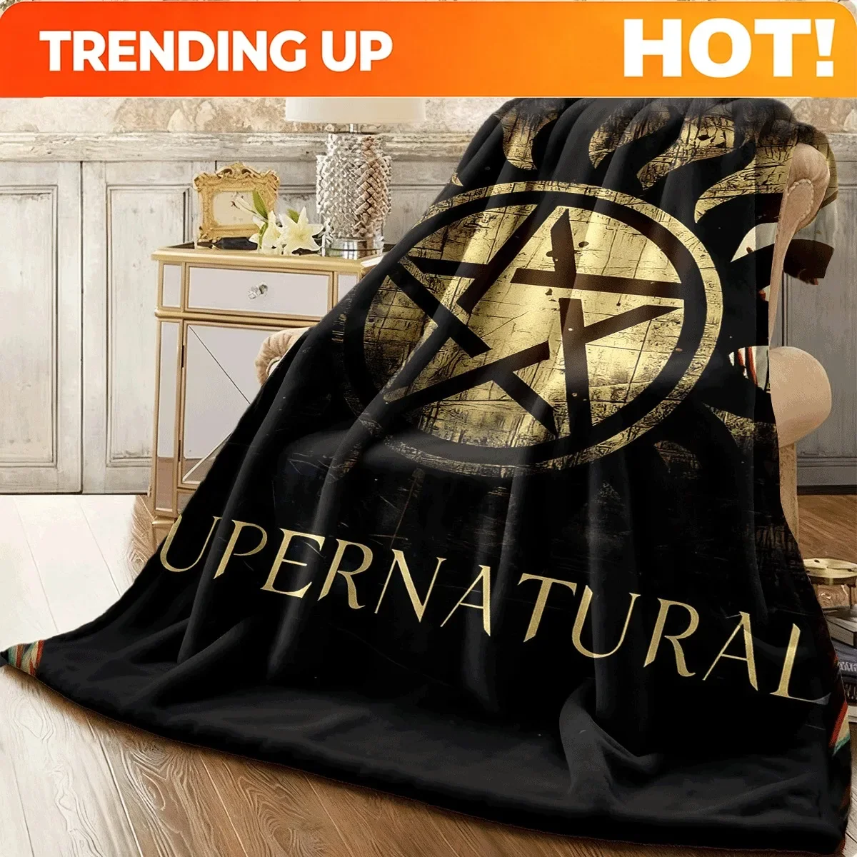 Customization 1pc Supernatural Sofa Office Lunch Break Blanket For Outdoor Tourism Camping Throw Blanket Soft And Comfortable Bl