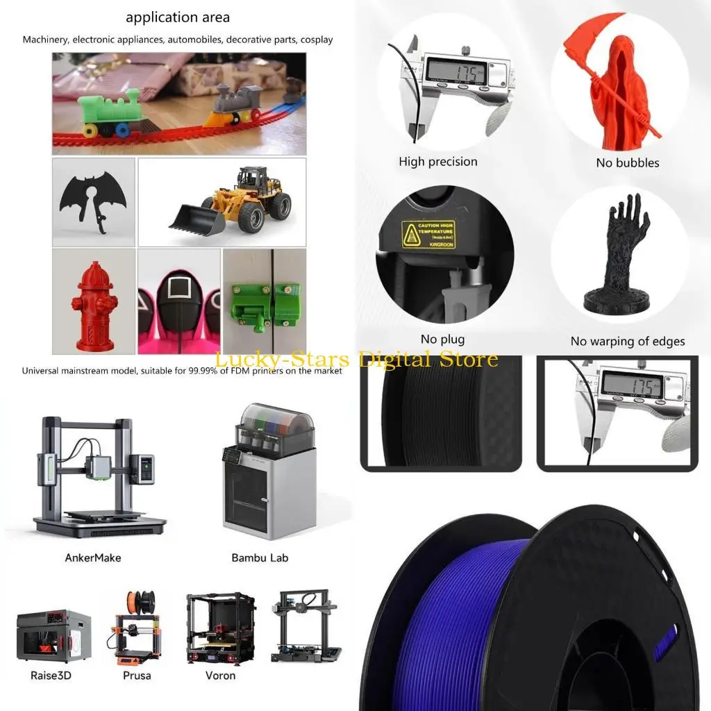 

T3EE Professional Grade PLA+ 1KG FILMANT 1,75 мм пластик для -принтера 1 кг материал для -печати для -печати