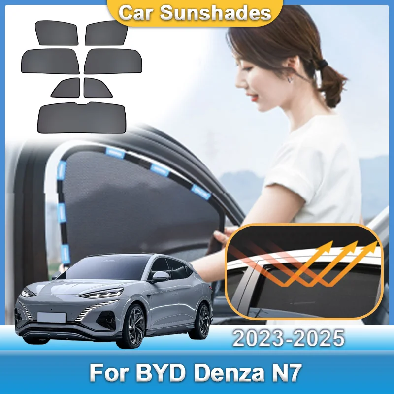 

Car Sun Visor For BYD Denza N7 2023 2024 2025 Windshield Cover Light Blocking Curtains Sunscreen Heat insulation Car Accessories