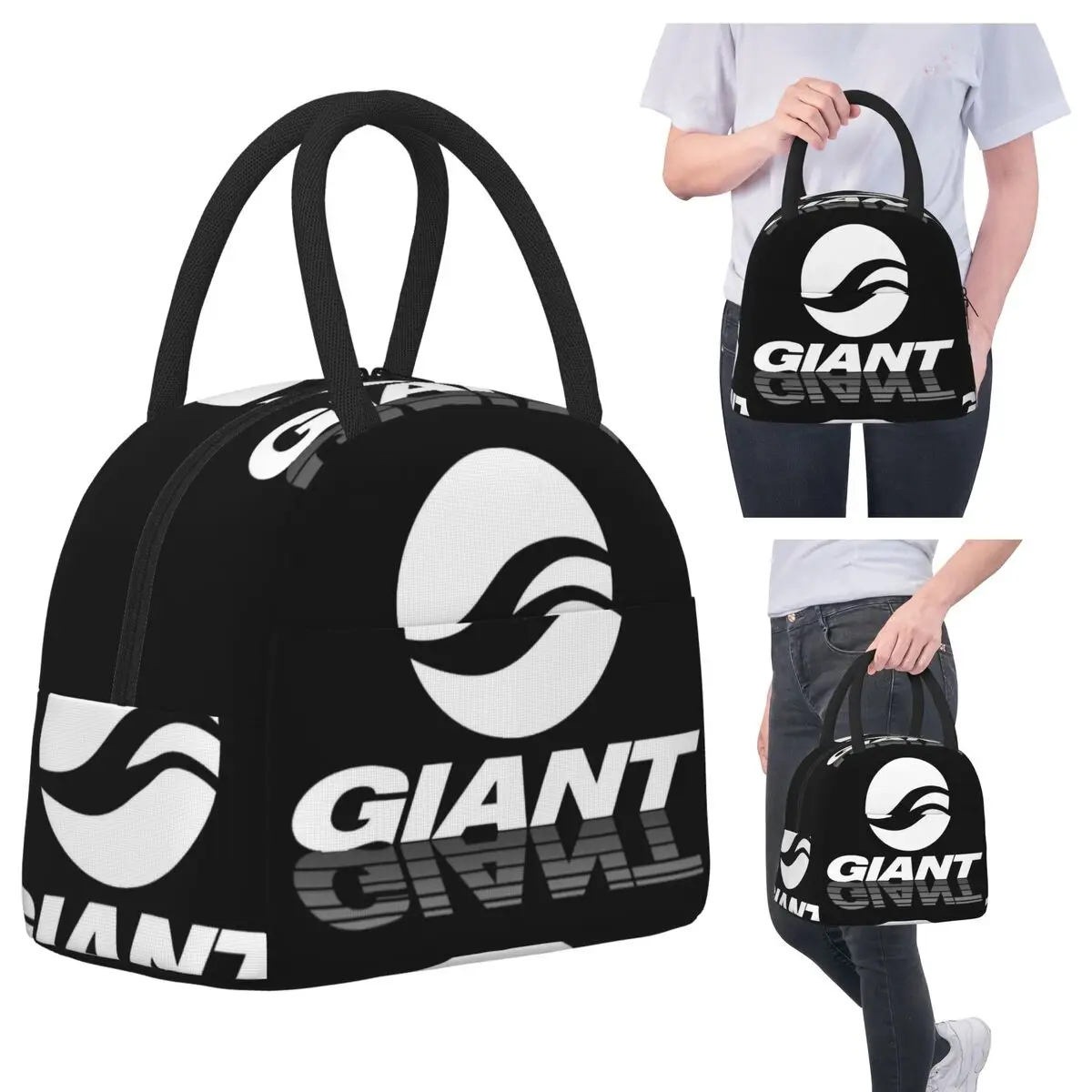 

Giant Bike Insulated Lunch Bag for Kids School Cooler Thermal Food Box Tote Portable Lunch Boxes Container