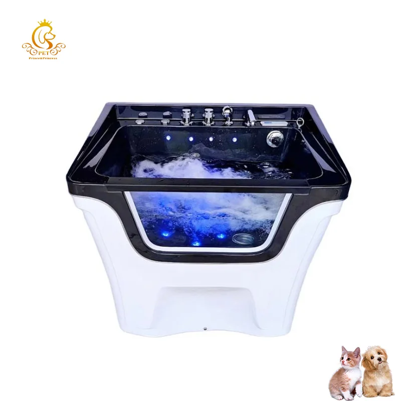 EUR PET New Design Acrylic Modern Pet Grooming Spa Bathtub Ozone Multi-Functional Dog Washing Station for Bathroom