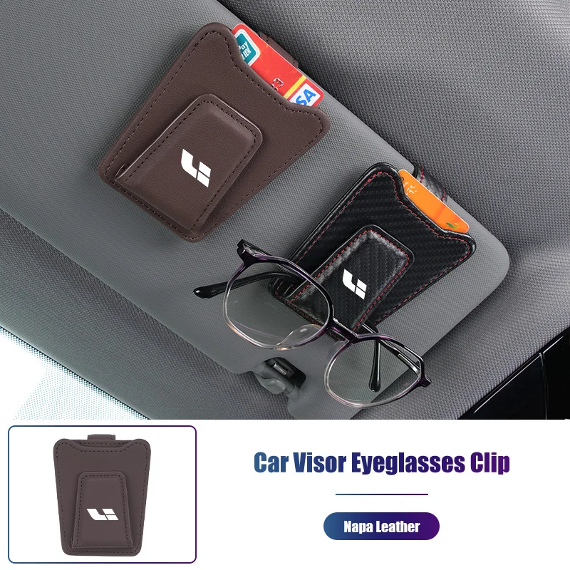 Car Sunglasses Clip Glasses Holder Card Ticket Interior Accessories For Leading Ideal Lixiang Li L7 L8 L9 ONE 2022 2023 