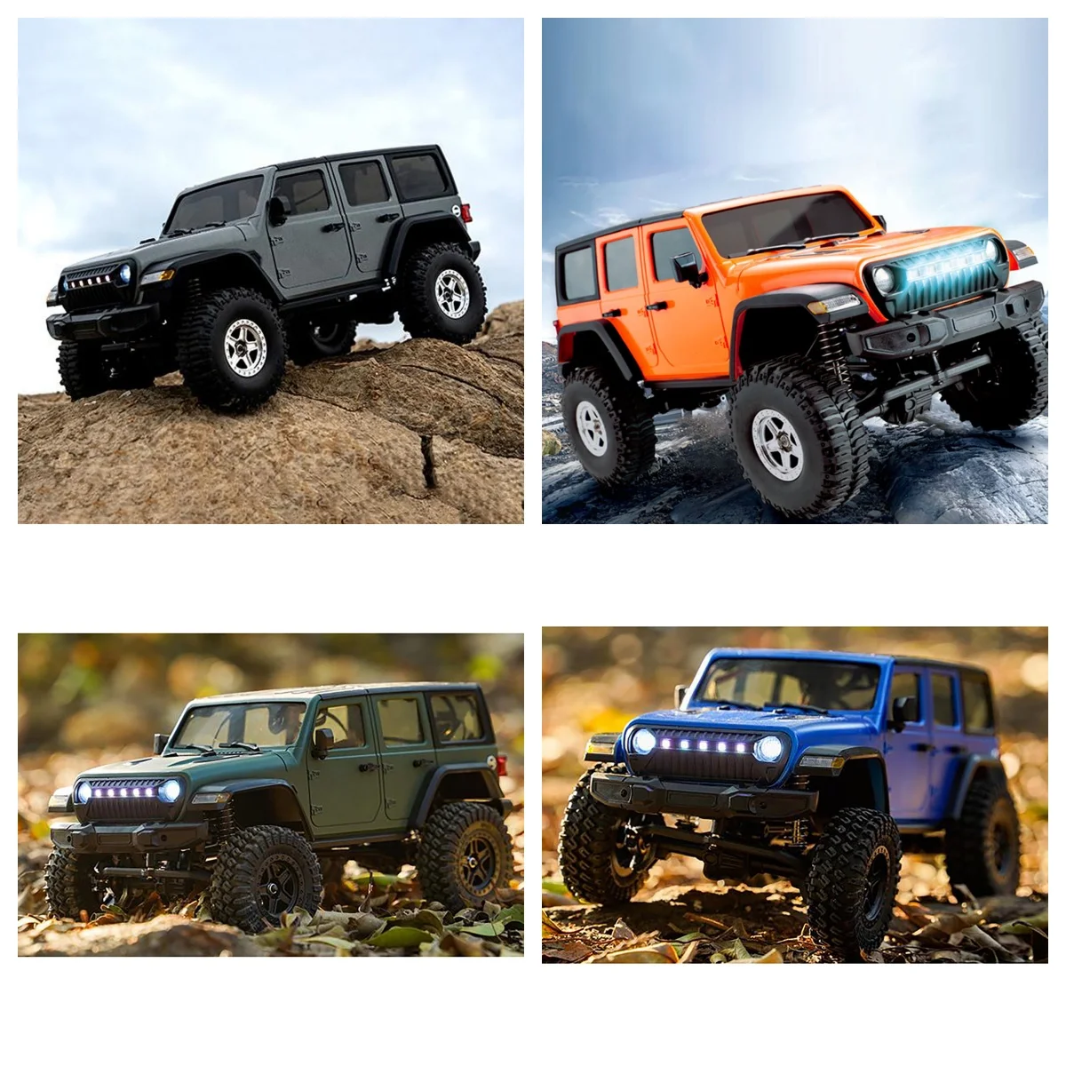 

1/18 RC Rock Crawler Car 4WD Remote Control Simulation Off Road Car C8801 RTR Crawler 370 Brushed Motor ESC LED Lights